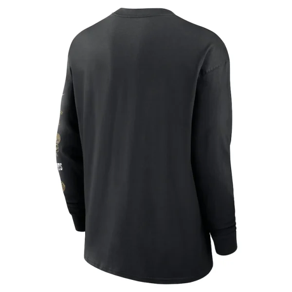 New orleans saints nike rewind heavy max 90 pocket long sleeve t shirt Black L