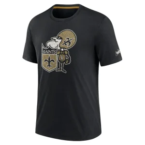 New orleans saints nike rewind playback logo tri blend t shirt Black M