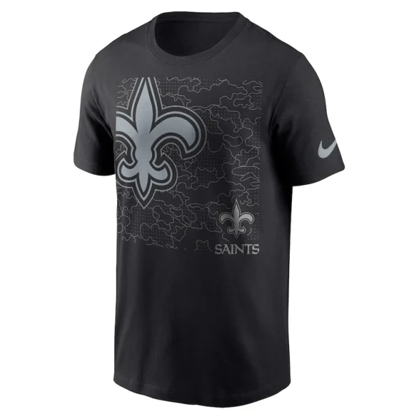 New orleans saints nike rflctv t shirt Black L
