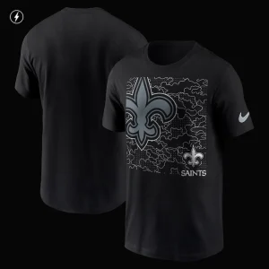 New orleans saints nike rflctv t shirt Black M
