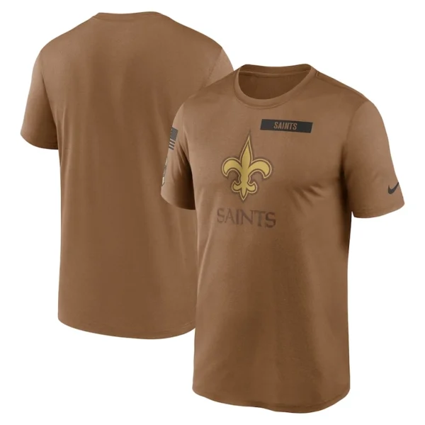 New orleans saints nike salute to service legend performance t shirt Brown