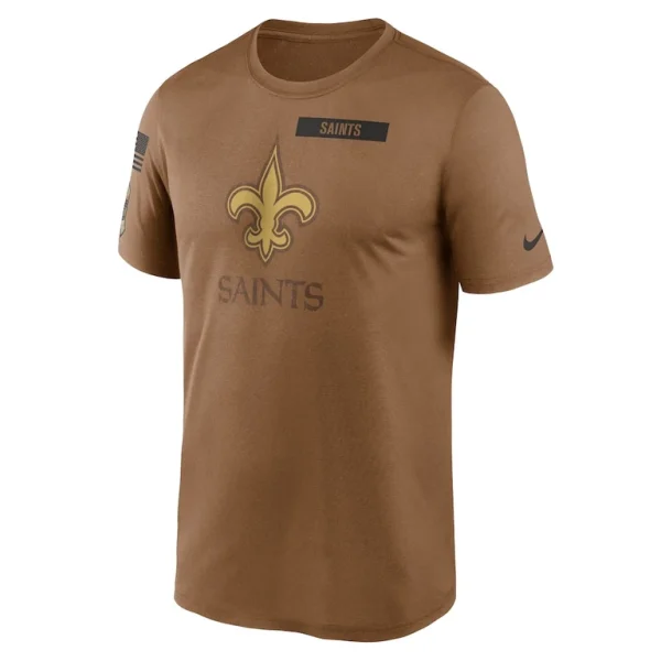 New orleans saints nike salute to service legend performance t shirt Brown M