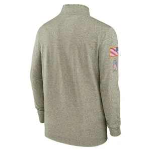 New orleans saints nike salute to service quarter zip top Olive L