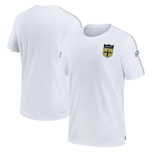New orleans saints nike sideline alternate logo coach performance top White