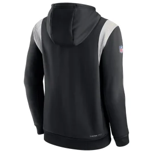 New orleans saints nike sideline athletic stack performance pullover hoodie Black L