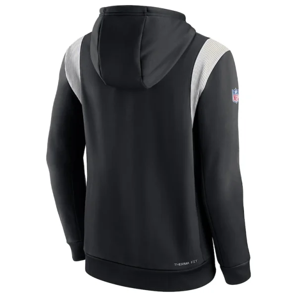 New orleans saints nike sideline athletic stack performance pullover hoodie Black L