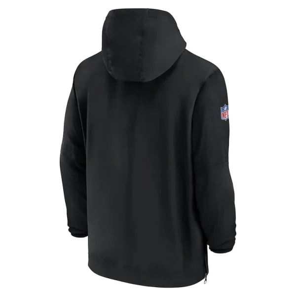 New orleans saints nike sideline half zip hoodie Black L
