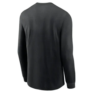 New orleans saints nike sideline infograph lock up performance long sleeve t shirt Black M