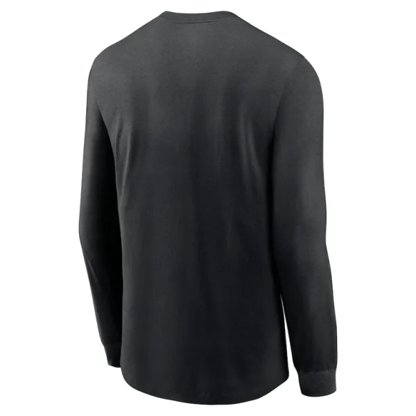 New orleans saints nike sideline infograph lock up performance long sleeve t shirt Black M
