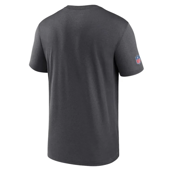 New orleans saints nike sideline infograph performance t shirt anthracite Multi M