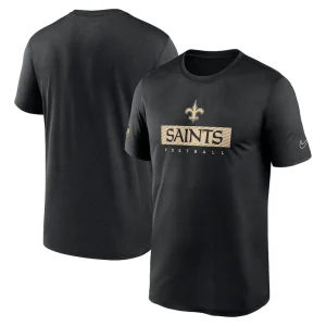 New orleans saints nike sideline legend performance t shirt Black
