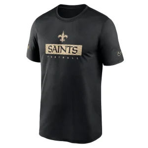 New orleans saints nike sideline legend performance t shirt Black M
