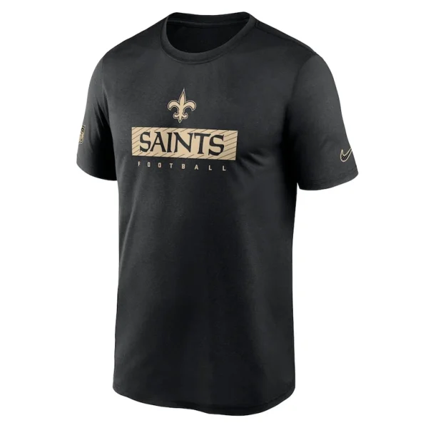 New orleans saints nike sideline legend performance t shirt Black M