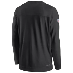 New orleans saints nike sideline lockup performance pullover sweatshirt Black L