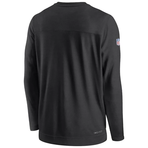 New orleans saints nike sideline lockup performance pullover sweatshirt Black L