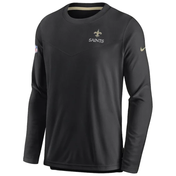 New orleans saints nike sideline lockup performance pullover sweatshirt Black M
