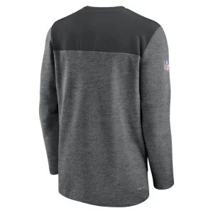 New orleans saints nike sideline lockup performance quarter zip top Charcoal L