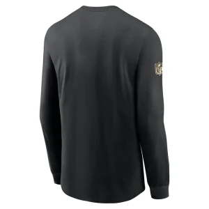New orleans saints nike sideline performance long sleeve t shirt Black L
