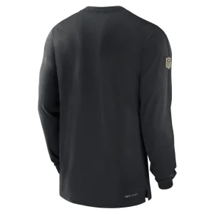 New orleans saints nike sideline player performance long sleeve t shirt Black L