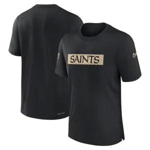 New orleans saints nike sideline player performance t shirt Black
