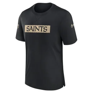 New orleans saints nike sideline player performance t shirt Black M