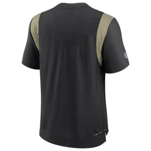 New orleans saints nike sideline tonal logo performance player t shirt Black L