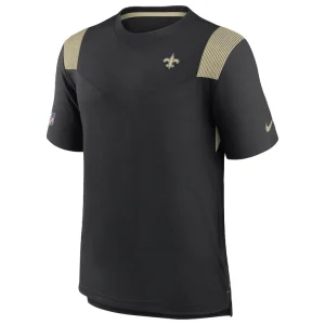 New orleans saints nike sideline tonal logo performance player t shirt Black M