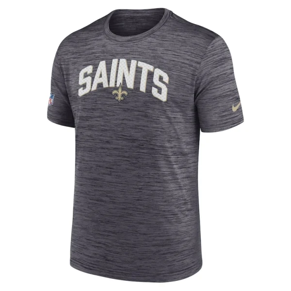 New orleans saints nike sideline velocity athletic stack performance t shirt Black M