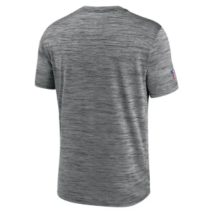 New orleans saints nike sideline velocity athletic stack performance t shirt Gray L