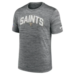 New orleans saints nike sideline velocity athletic stack performance t shirt Gray M