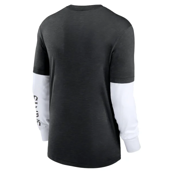 New orleans saints nike slub fashion long sleeve t shirt Heather black L