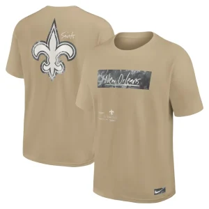 New orleans saints nike statement max90 t shirt tan Multi