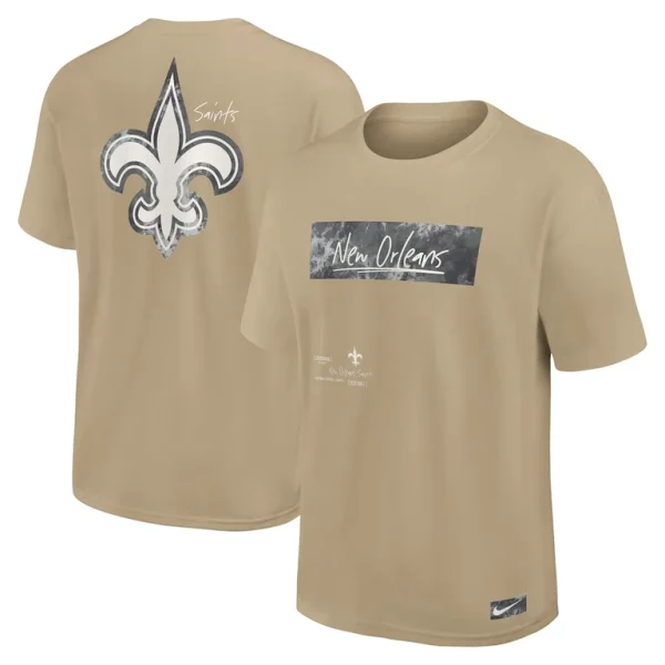 New orleans saints nike statement max90 t shirt tan Multi