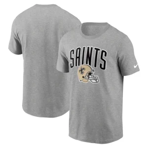 New orleans saints nike team athletic t shirt Heathered gray
