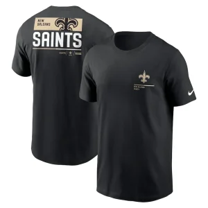 New orleans saints nike team incline t shirt Black