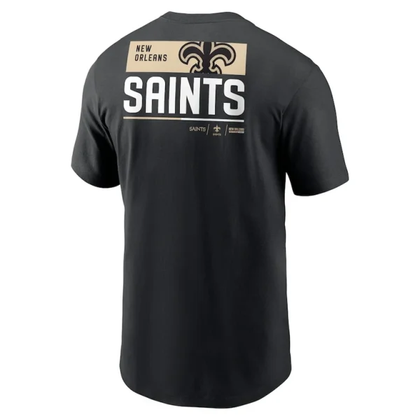 New orleans saints nike team incline t shirt Black L
