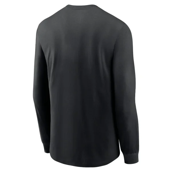 New orleans saints nike team slogan long sleeve t shirt Black L