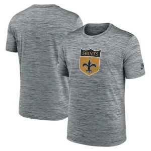 New orleans saints nike velocity alternate logo performance t shirt Gray