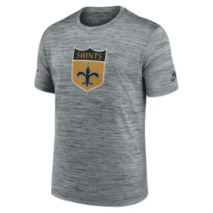 New orleans saints nike velocity alternate logo performance t shirt Gray M
