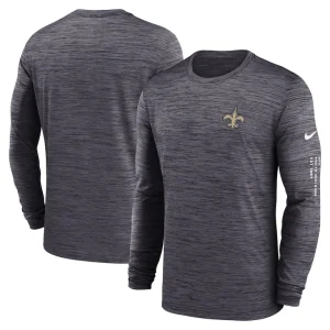 New orleans saints nike velocity long sleeve t shirt Black