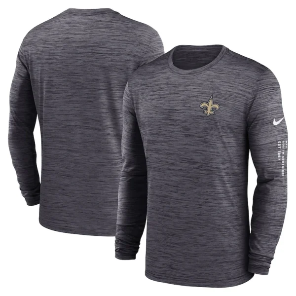 New orleans saints nike velocity long sleeve t shirt Black