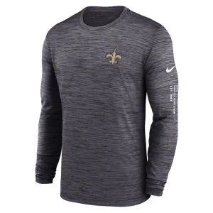 New orleans saints nike velocity long sleeve t shirt Black M