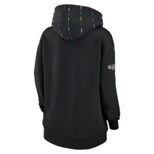 New orleans saints nike womens 2023 nfl crucial catch club pullover hoodie Black M