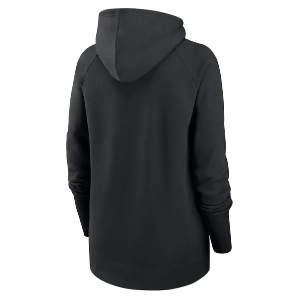New orleans saints nike womens asymmetrical raglan full zip hoodie Black M