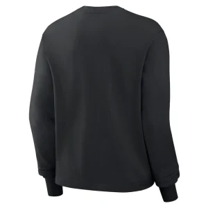 New orleans saints nike womens boxy long sleeve t shirt Black M
