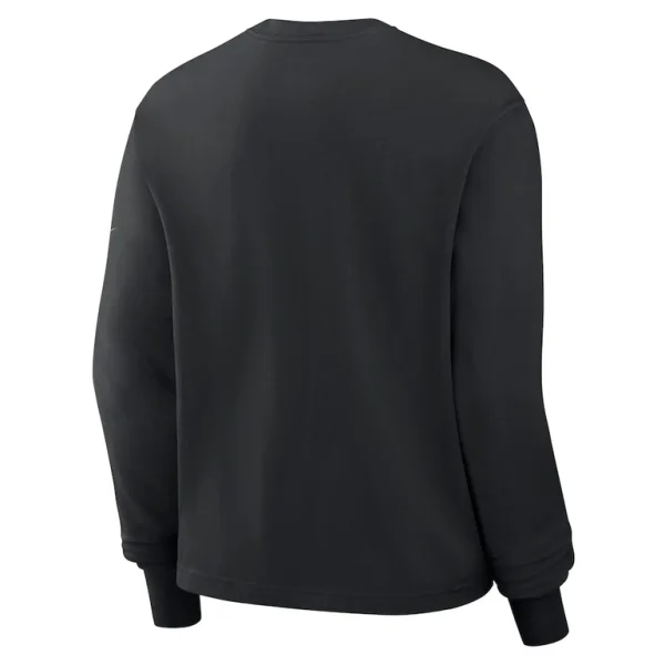 New orleans saints nike womens boxy long sleeve t shirt Black M