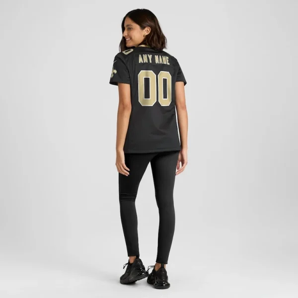 New orleans saints nike womens custom game jersey Black 2XL
