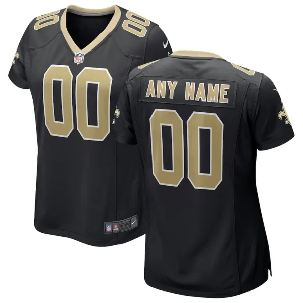 New orleans saints nike womens custom game jersey Black