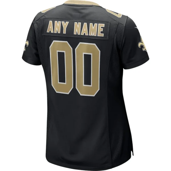 New orleans saints nike womens custom game jersey Black L