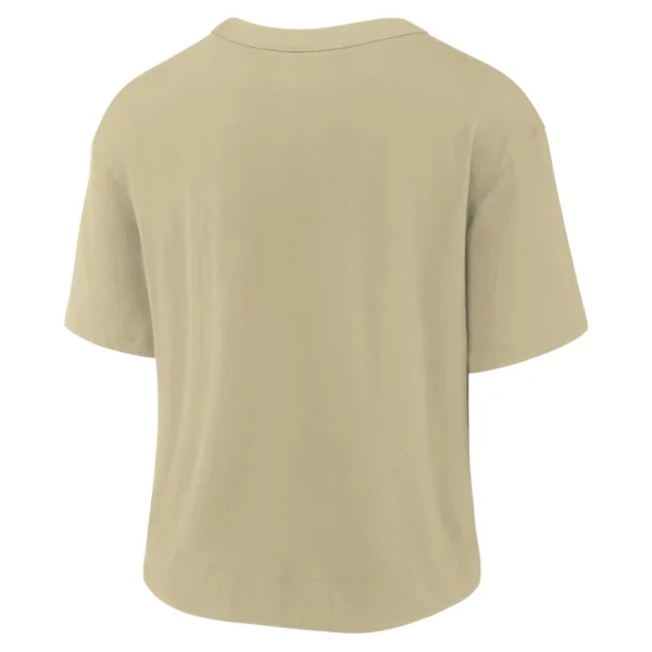 New orleans saints nike womens high hip fashion t shirt Goldblack M